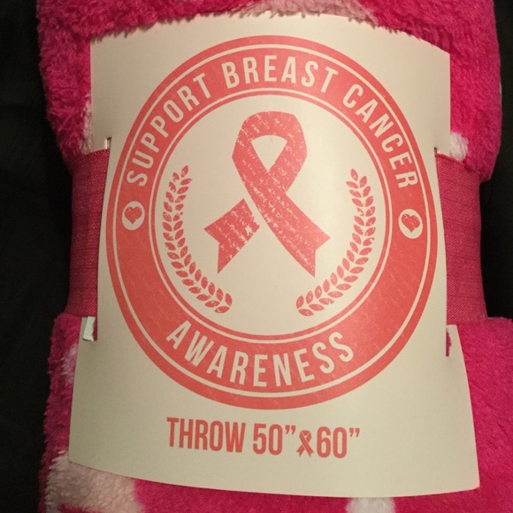 ❌SOLD❌Pink Breast Cancer Awareness Blanket - Picture 4 of 4
