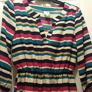 Stripes, anyone? Midi dress perfect for date night