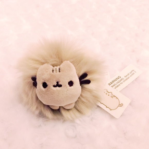 Rare Gray Pusheen Puff Keychain
