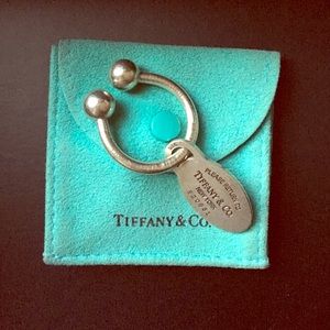 Tiffany & Co. Oval Tag Key Ring