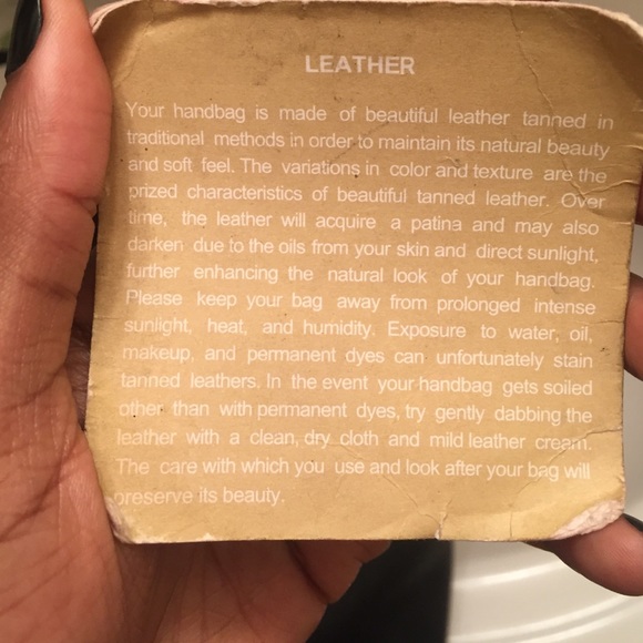 Michael Kors black leather w/ python in the center - Picture 3 of 4