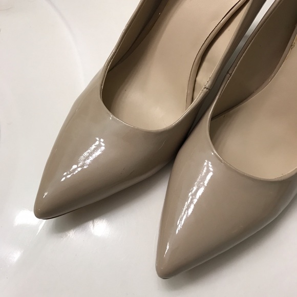 Nine West Nude Patent Leather Stiletto Pumps Sz7.5 - Picture 4 of 4