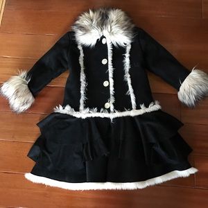 Girls faux Shearling Coat by Widgeon Girls faux Shearling Coat by Widgeon