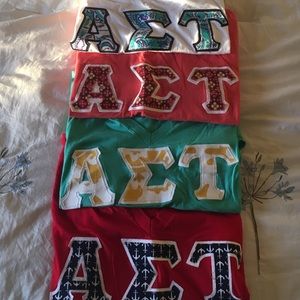 Alpha Sigma Tau Vneck shirts