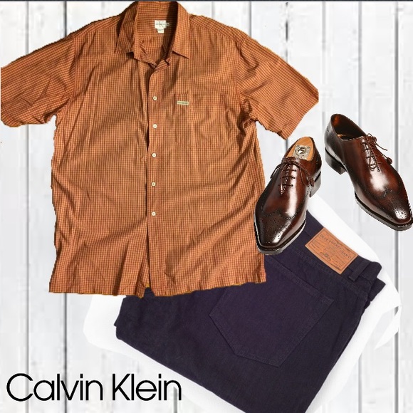 Calvin Klein Plaid Shirt for Men