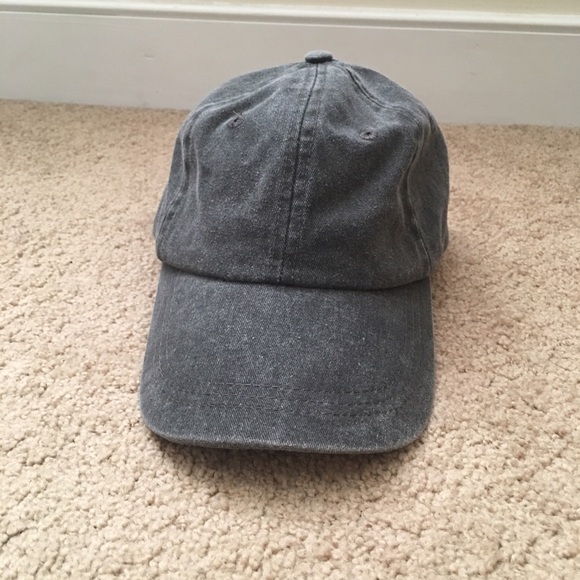 Grey Denim Cap