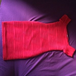 Red Ruched Mini Dress