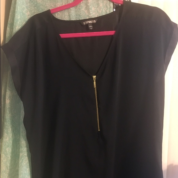 Express black and gold detailing blouse!