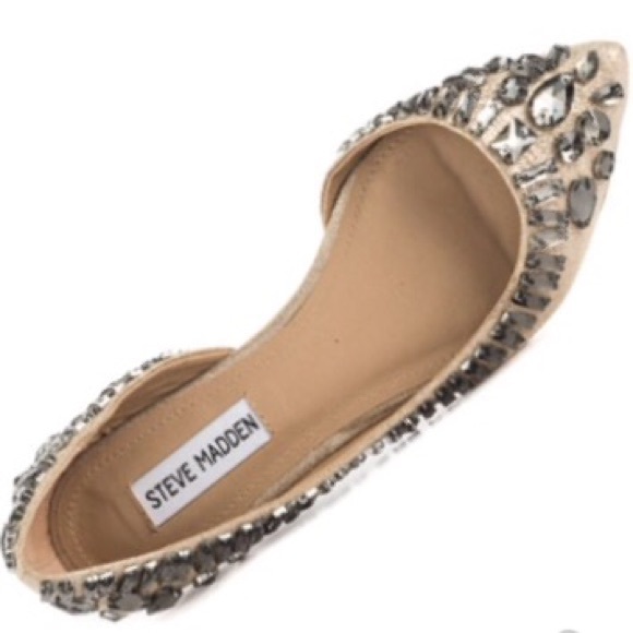 steve madden jeweled flats