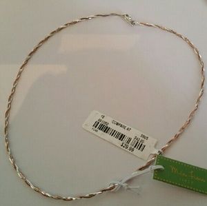 18" Two-Tone Sterling Silver Necklace by Mia Fiore