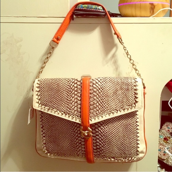 New! Faux snake skin bag