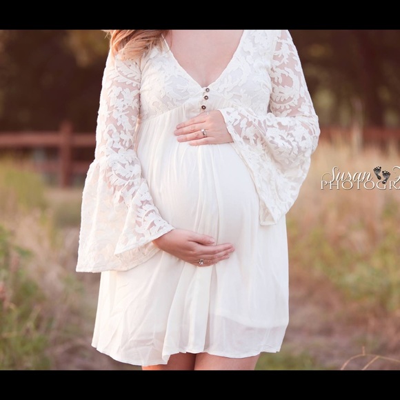 Cream lace dress