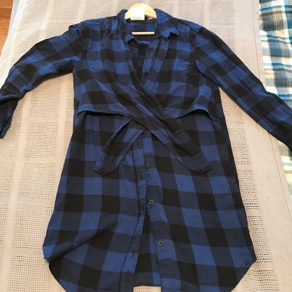 Cheap Monday blue plaid dress