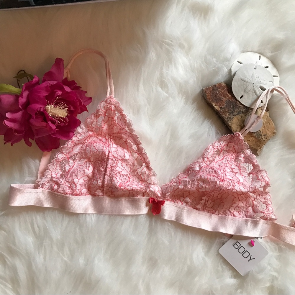 NEW💓 Pink Lace Bralette For Love & Lemons