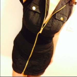 Bebe sport short zip up dress