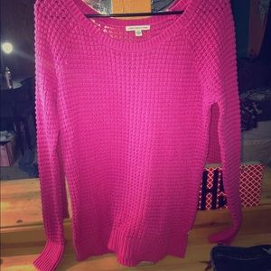 american eagle pink comfy sweater
