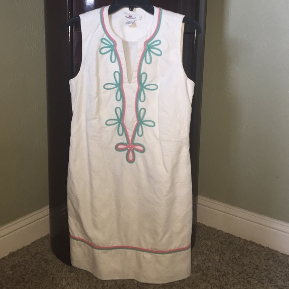 Vineyard Vines Citrus Lattice Jacquard Shift Dress