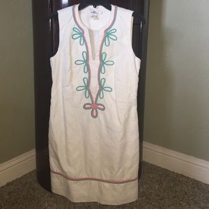 Vineyard Vines Citrus Lattice Jacquard Shift Dress