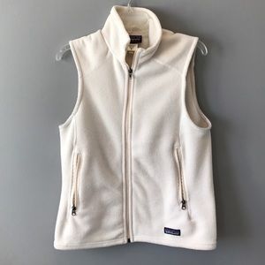 Women's Patagonia synchilla vest - white/cream