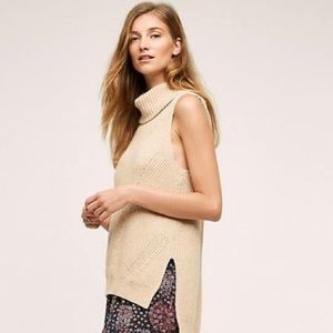 Anyhropologie sleeveless cowl neck sweater