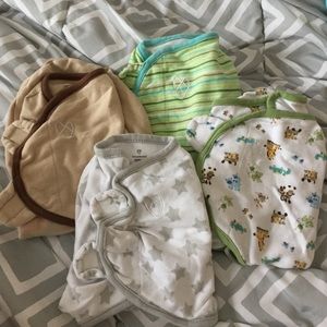 Set of 4 swaddle me blankets