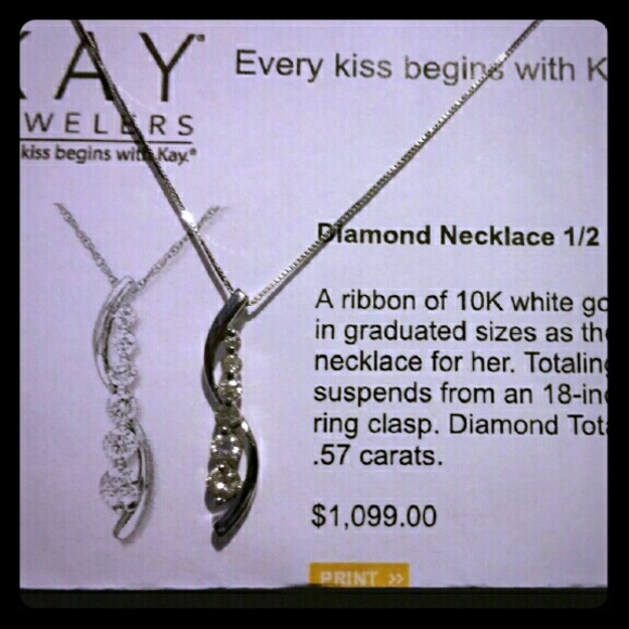 Kay's Jewelry 14k white hold JOURNEY