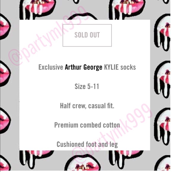 Kylie Socks X George Arthur by Rob Kardasian NEW - Picture 2 of 5