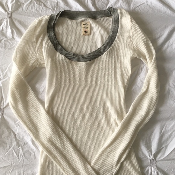 Free People Tops - ❌SOLD❌ NWOT Free People Ivory Knit Long Sleeve