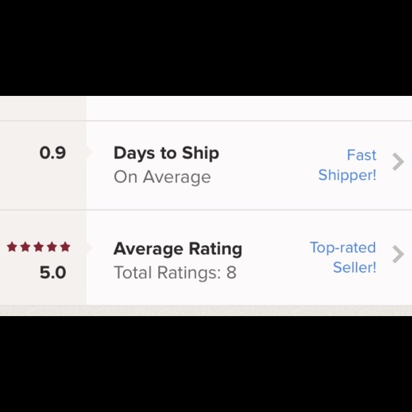 Fast Shipper with 5 Star Rating!