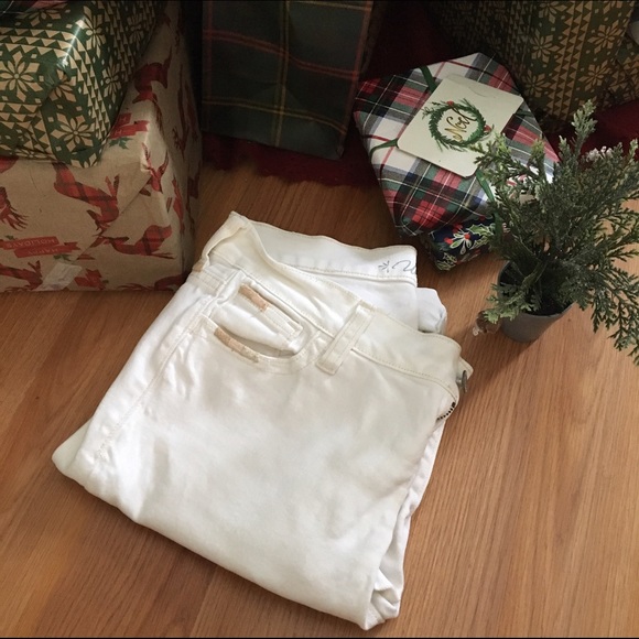 White Cropped Skinny Jeans