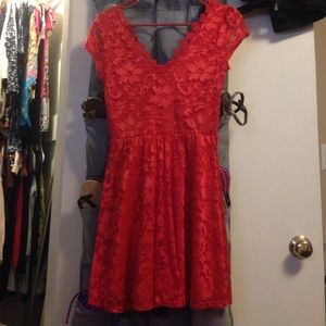 Gianni Bini Red Lace Dress