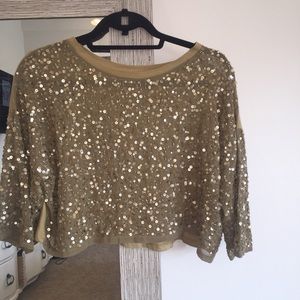 Zara sequined top