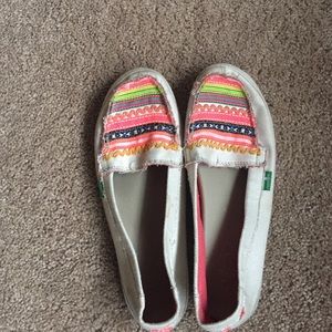 Sanuk women's size 7 yoga mat bottom sneakers