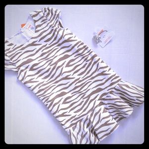 NWT Gymboree 6 dress ivory beige + ponytail holder