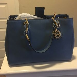 Michael Kors medium size Turquoise Leather Purse
