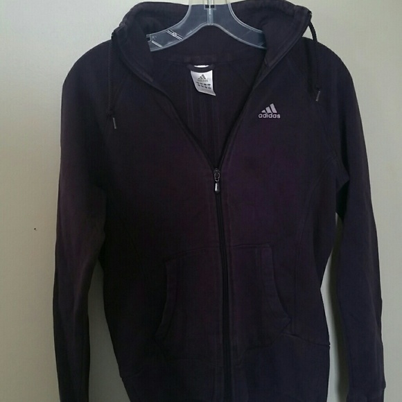 Adidas Tops - Plum purple Adidas zip up