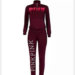 ☀☀SOLD☀☀Ladies Burgundy Fashion Sweatsuit