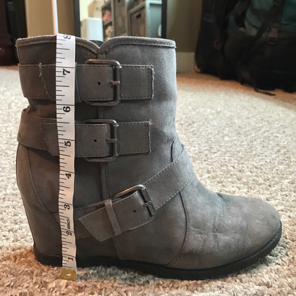 Suede Booties 3" Heel - Picture 2 of 3