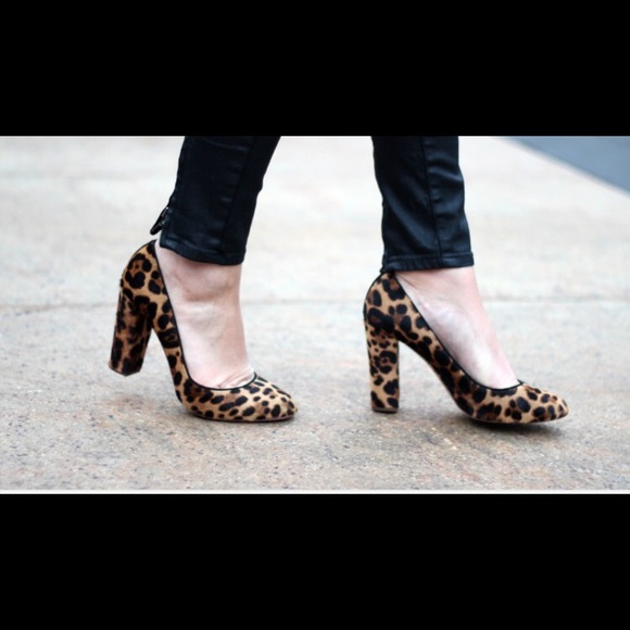 J Crew Collection Etta Calf Hair Pumps