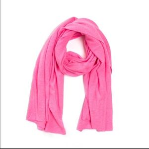 NWT White + Warren Neon Azalea Heather Travel Wrap