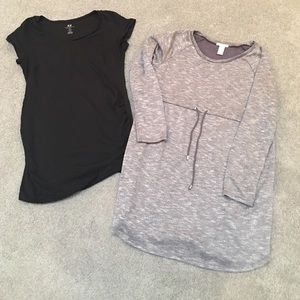 H&M MAMA Maternity Medium Sweater dress, black Tee