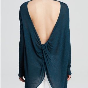 NWOT Free People Hacci open back sweater