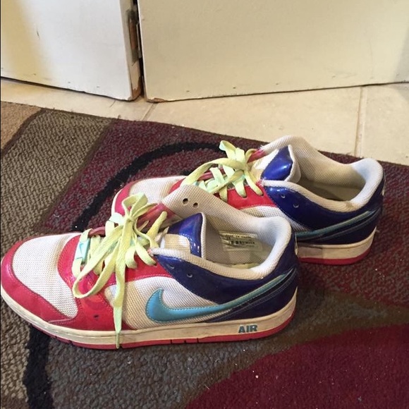 Nike air neon multicolored shoes