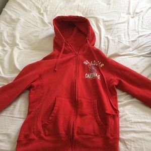 St. Louis red zip up