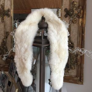 Authentic Vintage White Mink Collar
