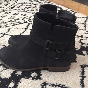 Franco Sarto Black Ankle Booties