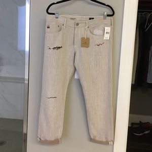 AG slouchy slim crop jeans