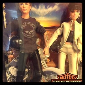 Harley-Davidson Barbie and Ken, new in box