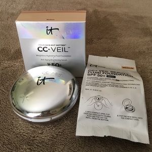 It cosmetics CC veil in Medium with refill!