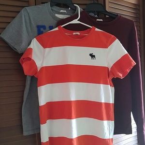 3 pieces Abercrombie & Fitch tee shirt bundle,  M